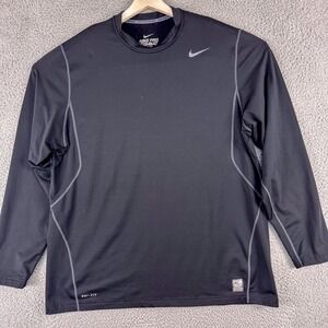 Nike Pro Combat Shirt Mens 2XL Dri-Fit Long Sleeve Fitted Athletic Training